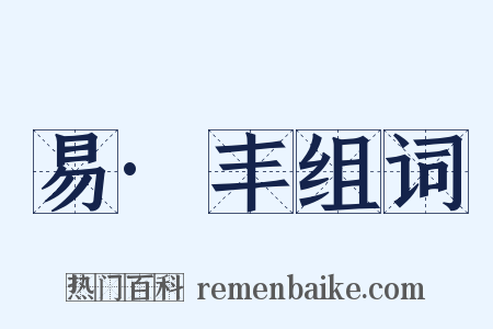 易·丰组词是什么意思的图片
